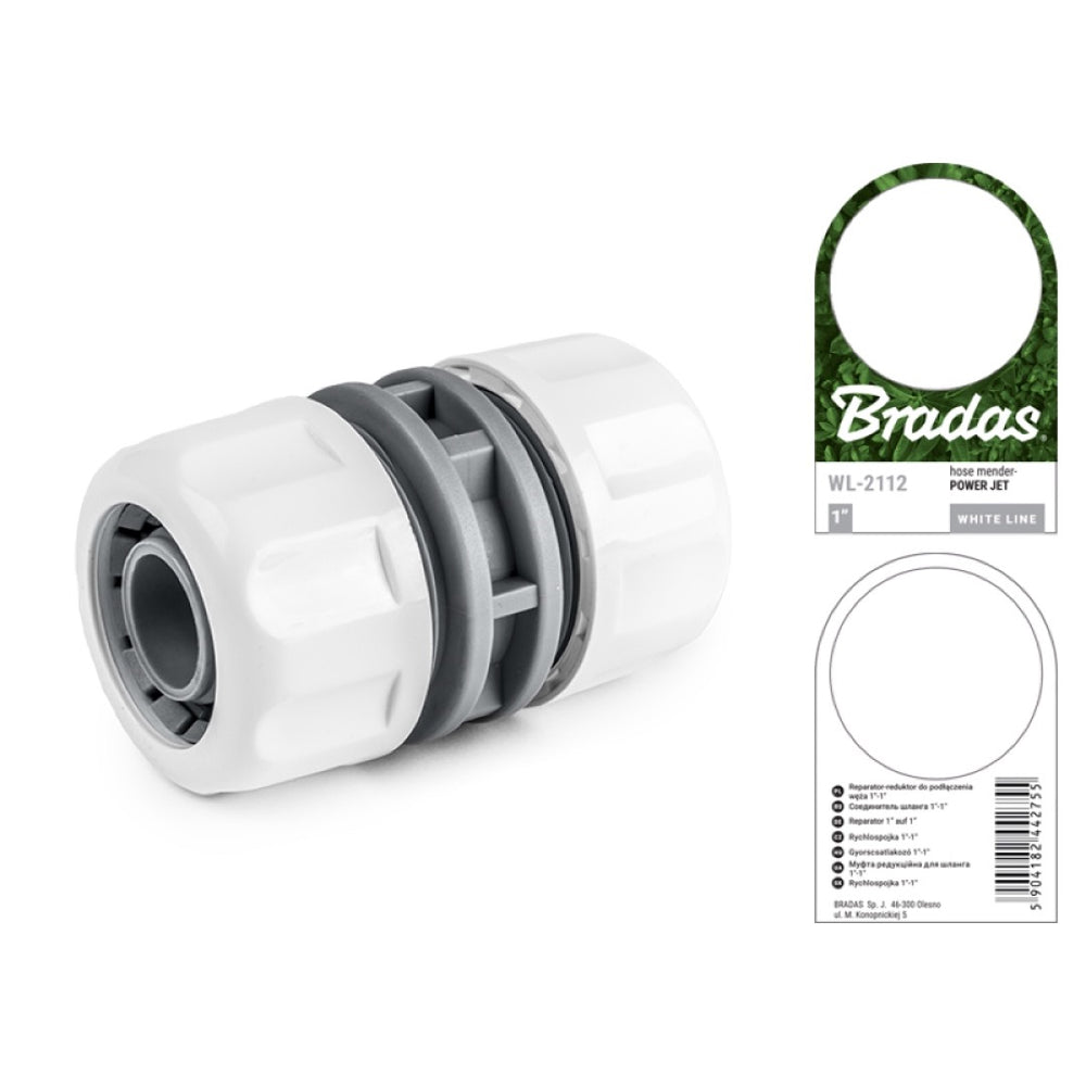 Reparator węży Bradas WL-2112 z przednią i tylną stroną przywieszki producenta