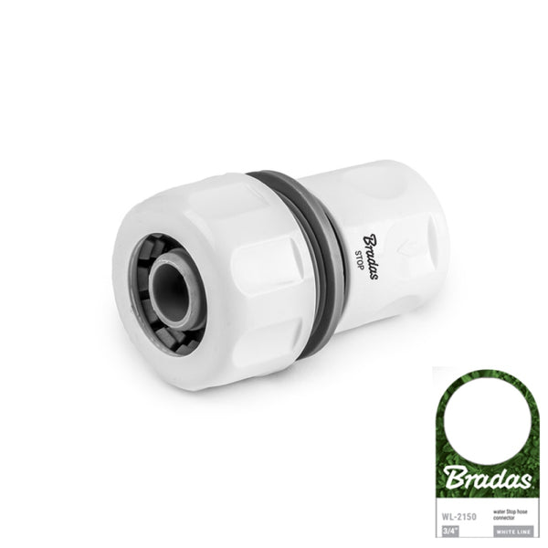 Szybkozłączka na wąż 3/4 cala Bradas White Line WL-2150, z funkcją STOP