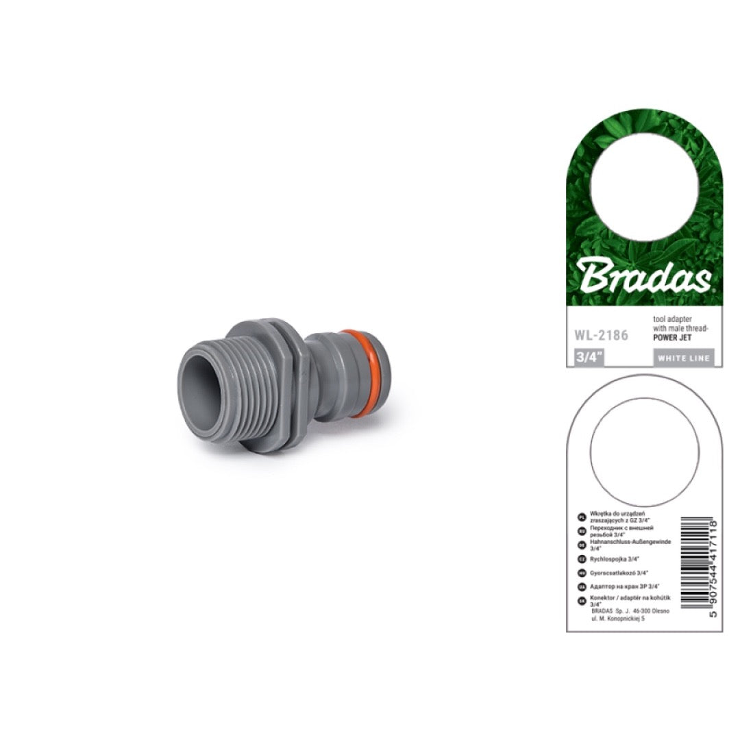 Przyłącze Power Jet Bradas WL-2186 z przednią i tylną stroną przywieszki producenta