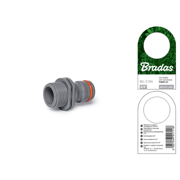 Przyłącze Power Jet Bradas WL-2186 z przednią i tylną stroną przywieszki producenta