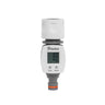 Biało-szary licznik przepływu wody Bradas White Line WL-3100 z wyświetlaczem LCD i szybkozłączką