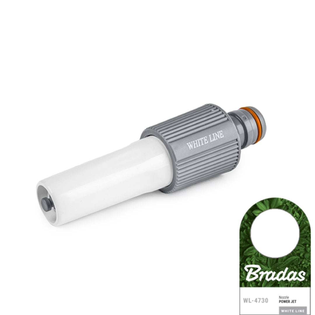 Biało-szara dysza prosta Power Jet Bradas White Line WL-4730 z przywieszką producenta