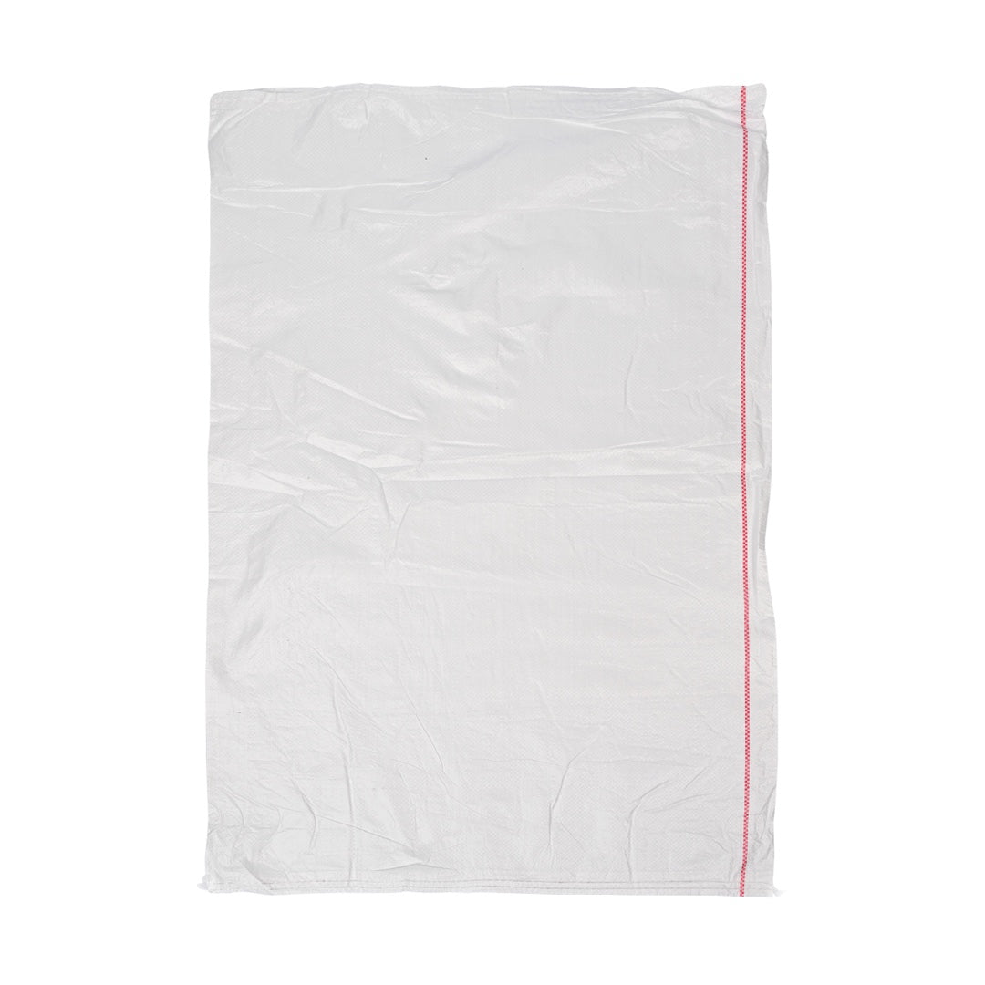 Biały worek polipropylenowy tkany 65 x 105 cm na białym tle