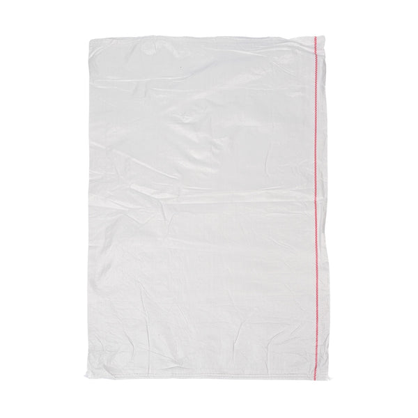 Biały worek polipropylenowy tkany 65 x 105 cm na białym tle