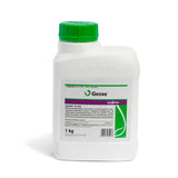 Pojemnik 1 kg fungicydu Geoxe 50 WG firmy Syngenta z zieloną nakrętką
