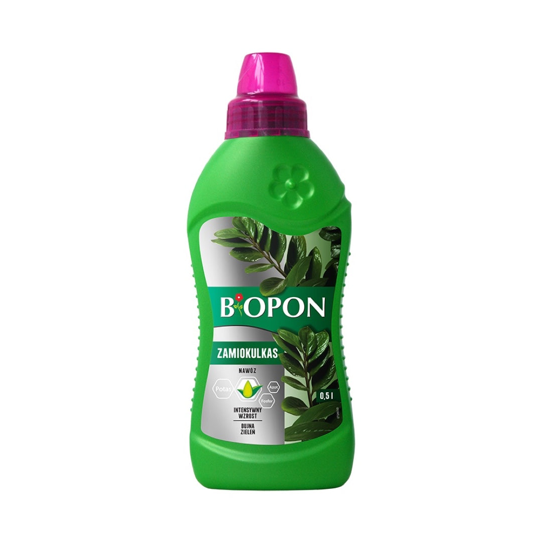 Butelka nawozu Bopon do zamiokulkasa w płynie, pojemność 0,5 l