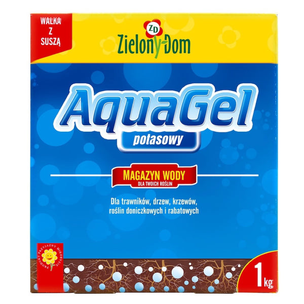Pudełko 1 kg hydrożelu potasowego AquaGel firmy Zielony Dom